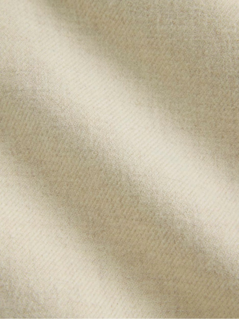 Everlane 100% Organic Cotton Flannel Shirt Button Up Heathered Oat XS - Picture 6 of 12